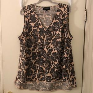 Dressy Sleeveless Print Top